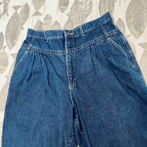 Mom Jeans Vtg 90s Lee Pleated Tapered Womens ACTUAL 33 X  28 High Rise Denim USA